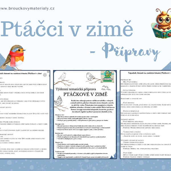 příprava: Ptáčkové v zimě