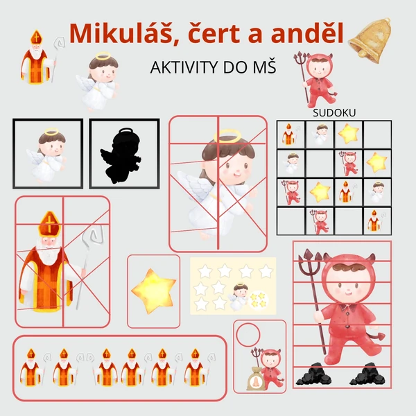 Mikuláš aktivity do mš 👼👹🎅