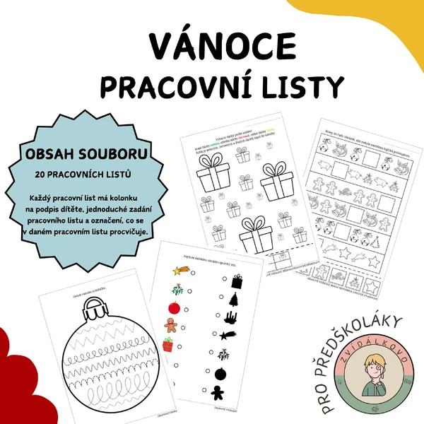 Vánoce - pracovní listy 