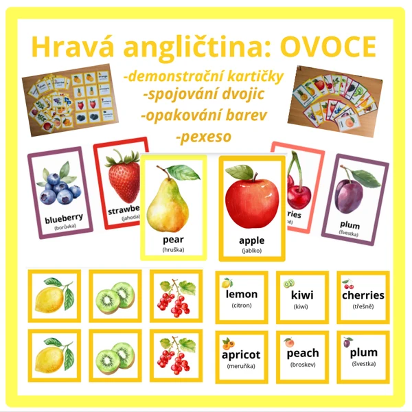 Hravá angličtina: Ovoce