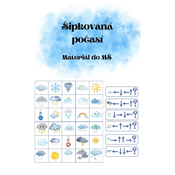 Počasí šipkovaná⛈️🌥️