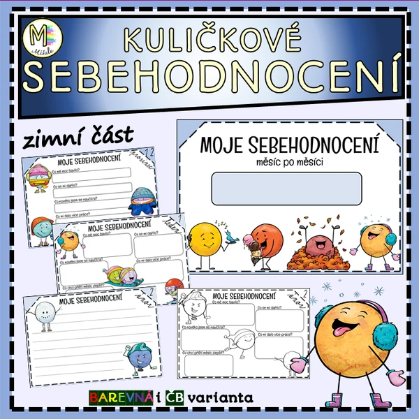 KULIČKOVÉ SEBEHODNOCENÍ - MĚSÍC PO MĚSÍCI - ZIMNÍ ČÁST