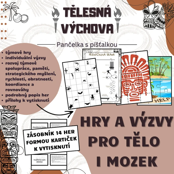 Hry a výzvy pro mozek i tělo: jednotlivci i týmy
