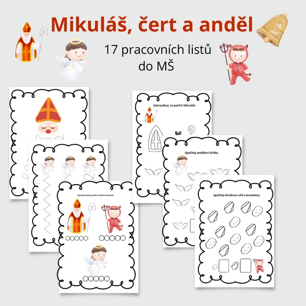 Mikuláš-pracovní listy 👹