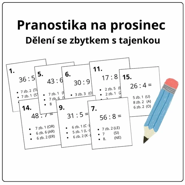 Dělení se zbytkem s tajenkou