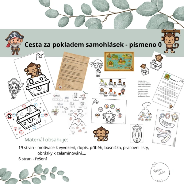 Cesta za pokladem samohlásek - písmeno O