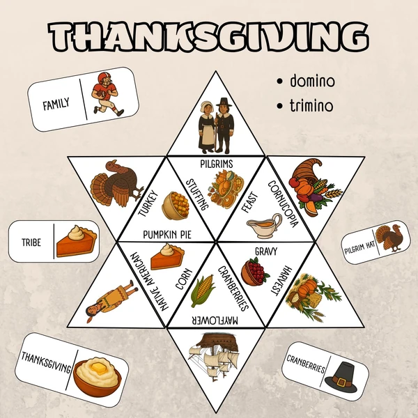 Thanksgiving - domino, trimino