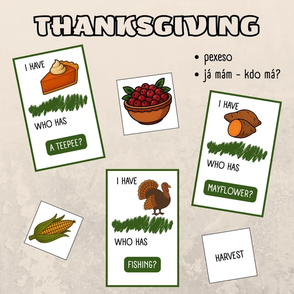 Thanksgiving - pexeso a já mám - kdo má?