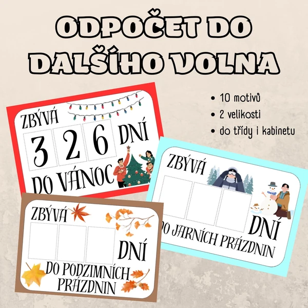 Odpočet do prázdnin