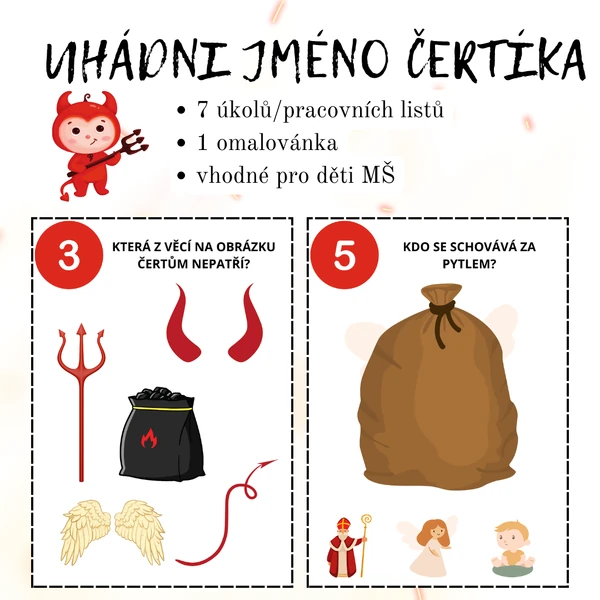 Uhádni jméno čertíka - Pro MŠ