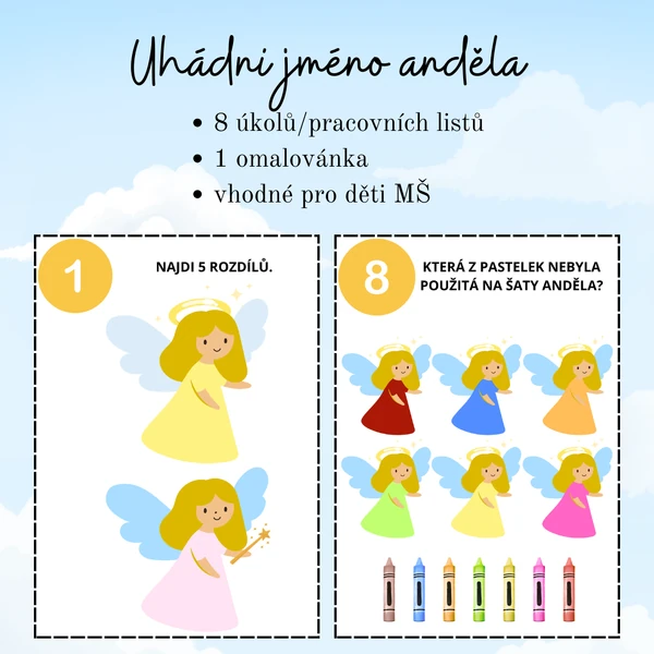 Uhádni jméno anděla - MŠ