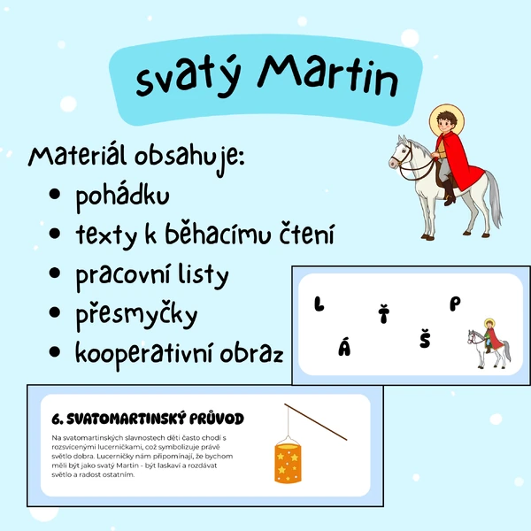 Svatý Martin - soubor aktivit