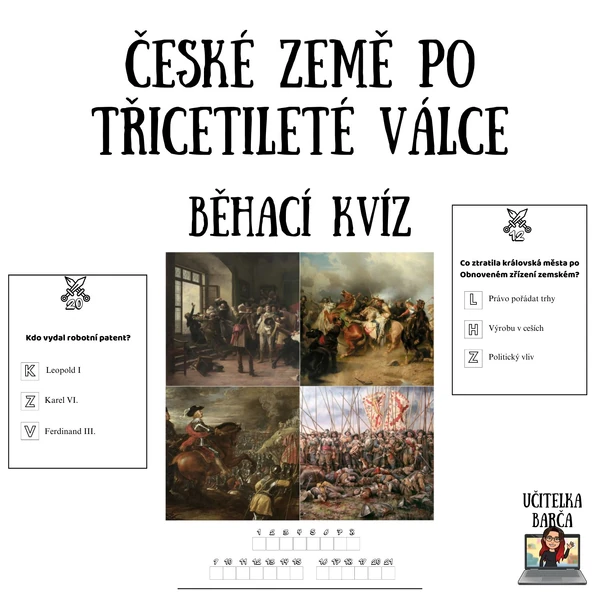 Běhací kvíz - České země po třicetileté válce
