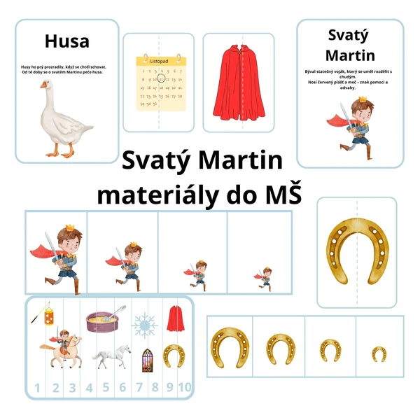 Svatý Martin 🪿🎠materiály do MŠ
