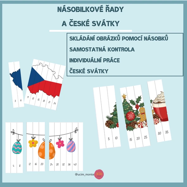 Násobilkové řady a české svátky