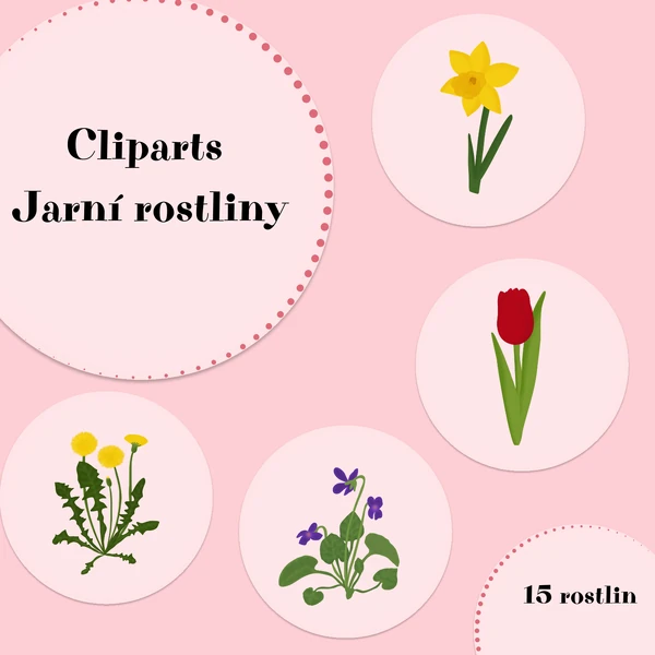 Cliparts - Jarní rostliny