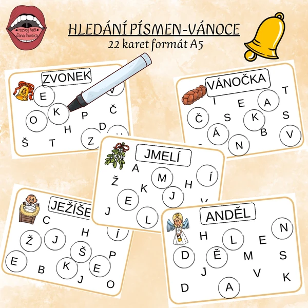 HLEDÁNÍ PÍSMEN: VÁNOCE
