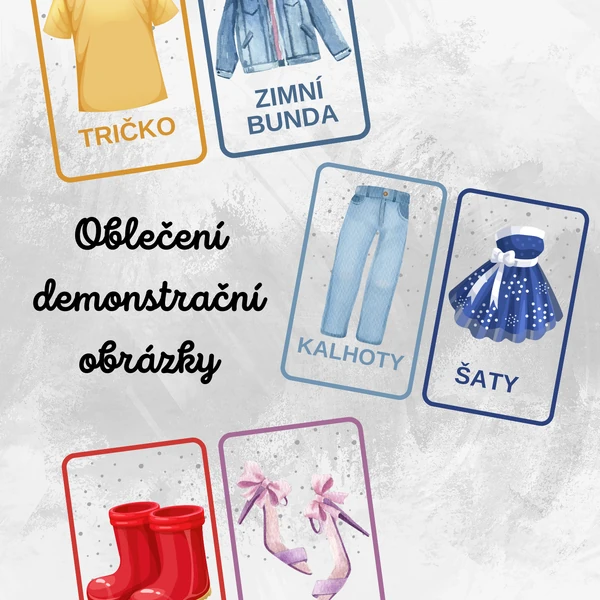 Oblečení - Demonstrační obrázky