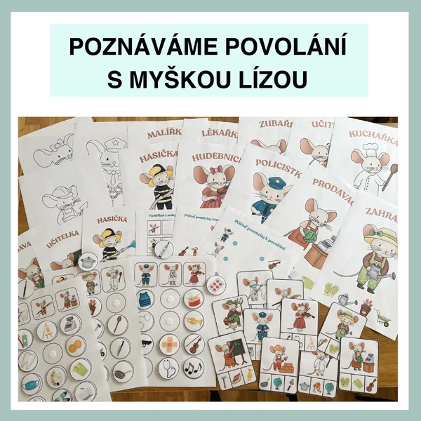 Poznáváme povolání s myškou Lízou