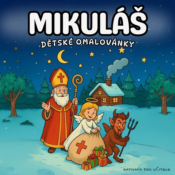 MIKULÁŠ - 15 omalovánek
