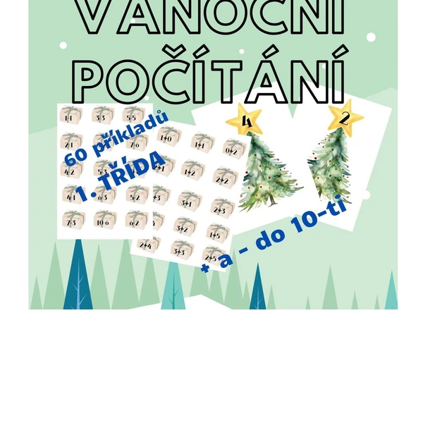 Vánoční počítání 1. třída