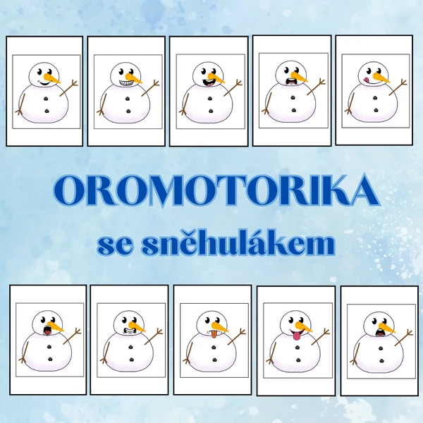 Oromotorika se sněhulákem