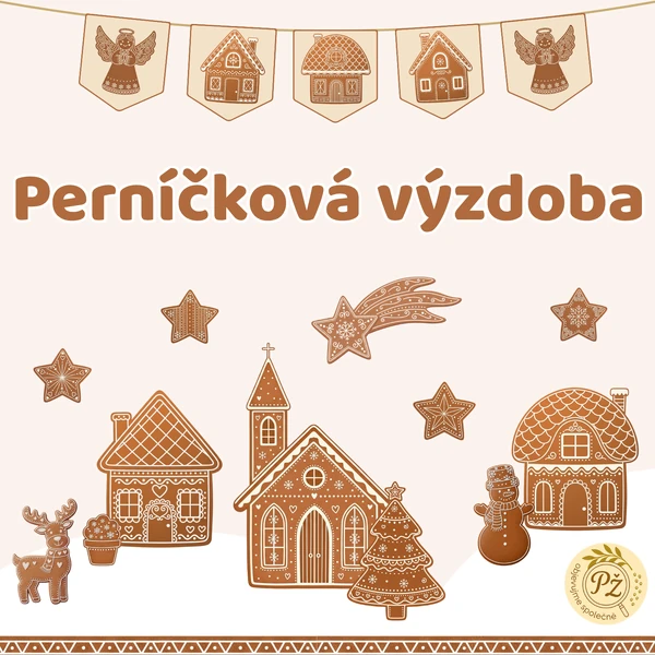 Perníčková výzdoba - vesničky