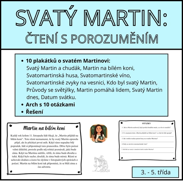 Svatý Martin: čtení s porozuměním