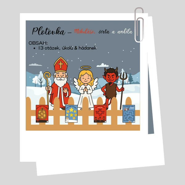 Plotovka/stezka - Mikuláše, čerta a anděla 