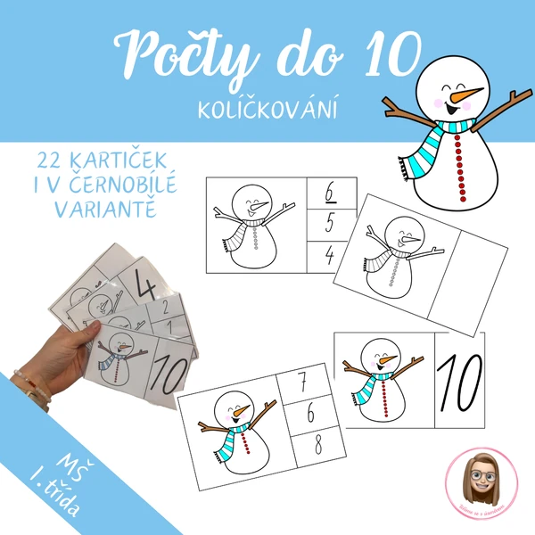 SNĚHULÁK - počty do 10