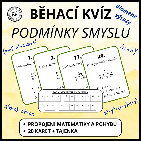 Lomené výrazy (podmínky smyslu) - Běhací kvíz