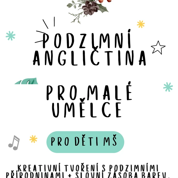 Podzimní angličtina pro malé umělce