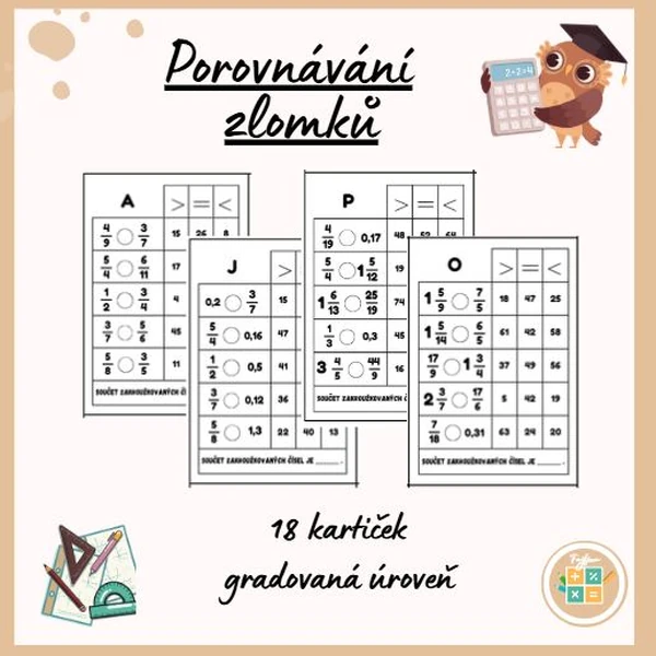 POROVNÁVÁNÍ ZLOMKŮ