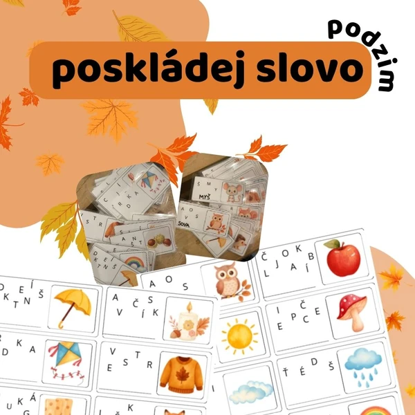 Poskládej slovo - PODZIM