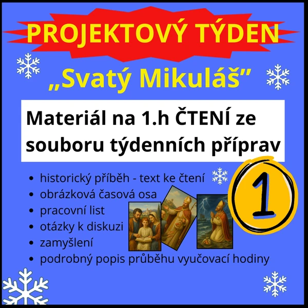 Mikuláš - další z aktivit k projektovému týdnu - ČTENÍ S POROZUMĚNÍM