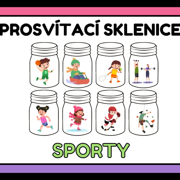 Prosvítací sklenice - Sporty