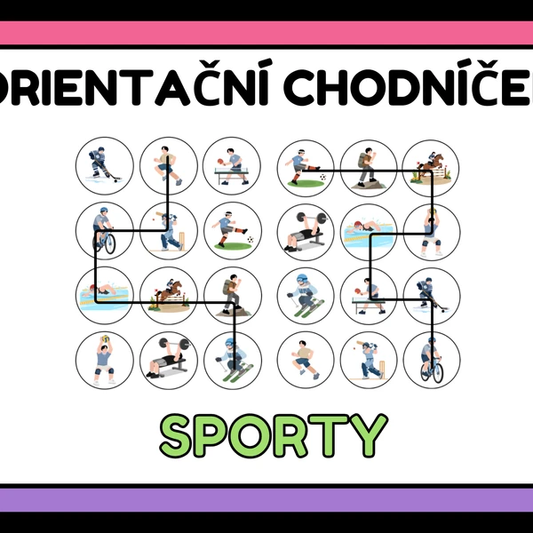 Orientační chodníček - Sporty
