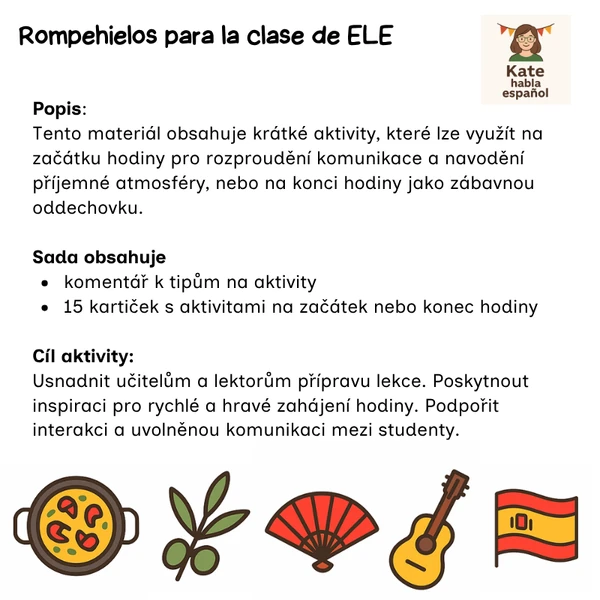 Rompehielos para la clase de ELE