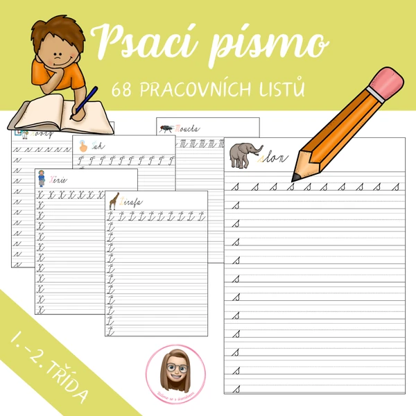 Psací písmenka - nácvik psaní
