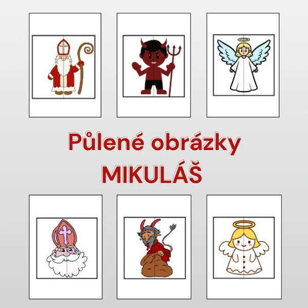 Půlené obrázky (Sv. Mikuláš)