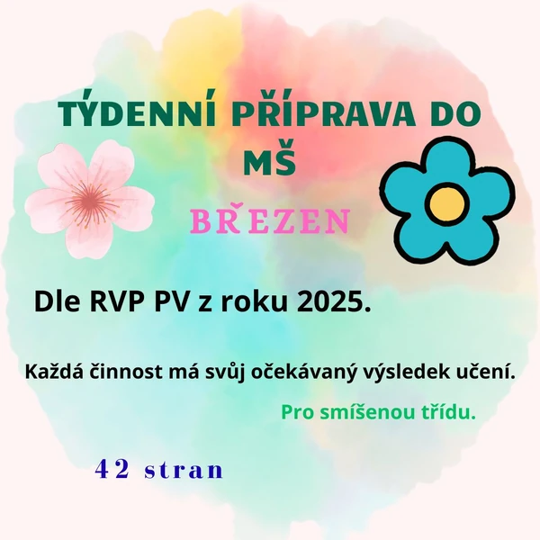 Týdenní příprava do MŠ: Březen