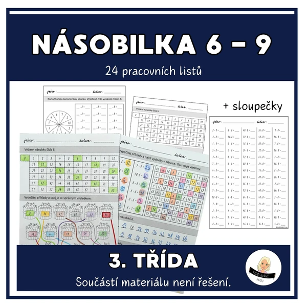 Násobilka 6 - 9