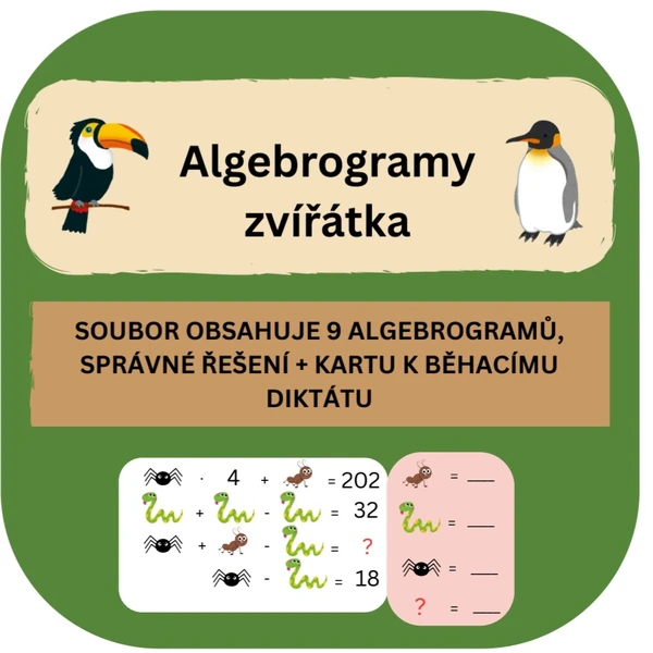 Algebrogramy- zvířátka