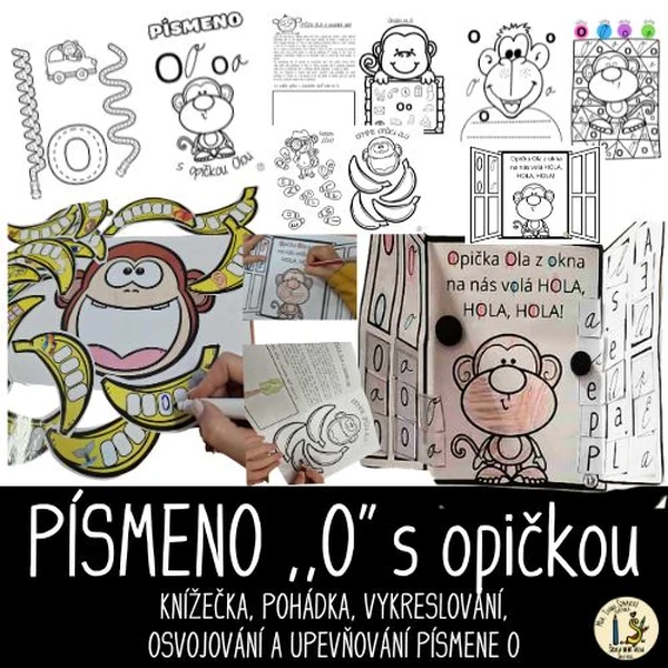 Písmeno O s opičkou