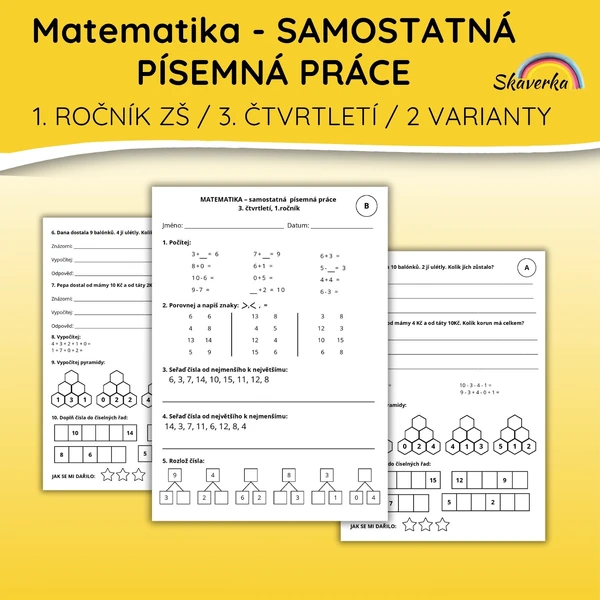 MATEMATIKA - Samostatná písemná práce