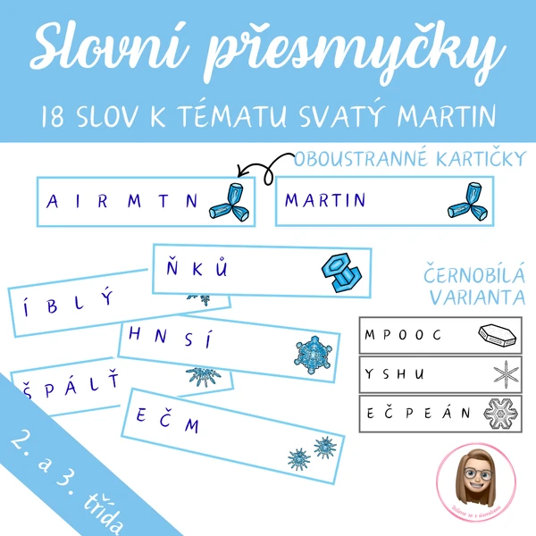 SV. MARTIN - slovní přesmyčky