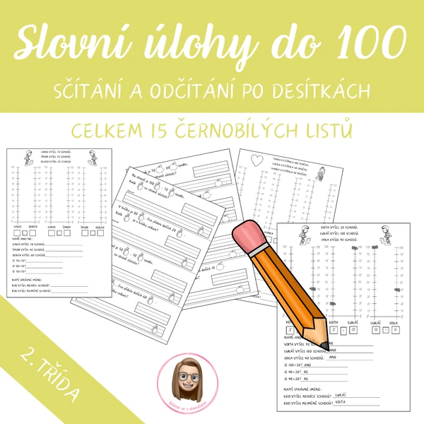 Slovní úlohy do 100 – počítání s desítkami