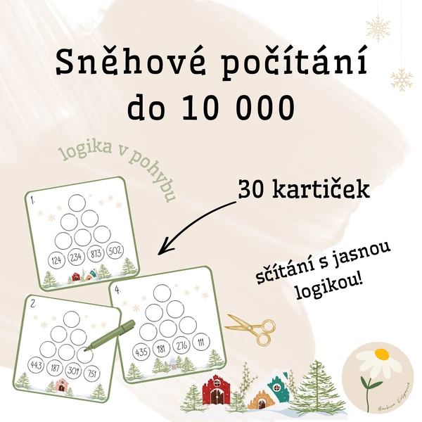 Sněhové počítání do 10 000
