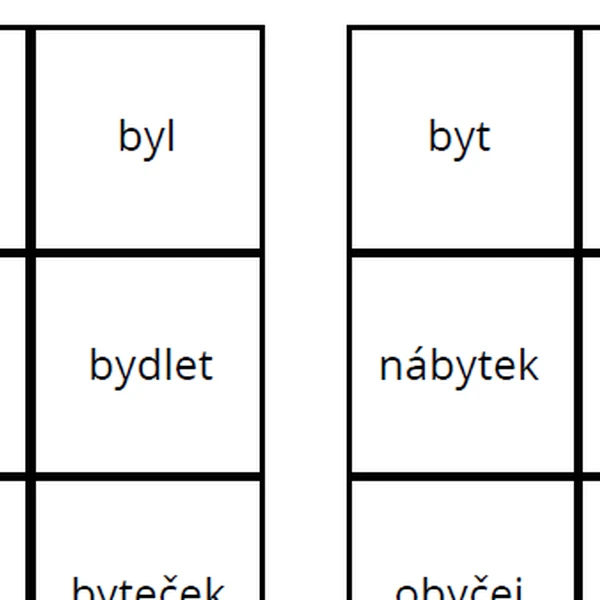 vetřelec - vyjmenovaná slova po B
