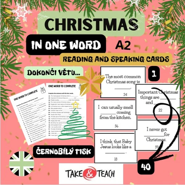 CHRISTMAS in ONE WORD - conversation, reading, warm up